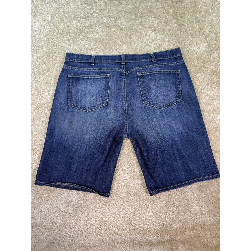 Urban Pipeline Max Flex Slim Bermuda Short Men's Size 40 Blue Dark Wash B509